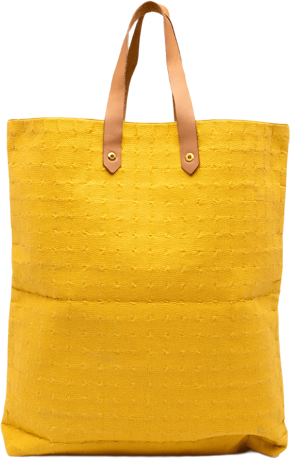 Hermès Canvas Ahmedabad Cabas Ii Gm, från Luxclusif, i färgen gul.