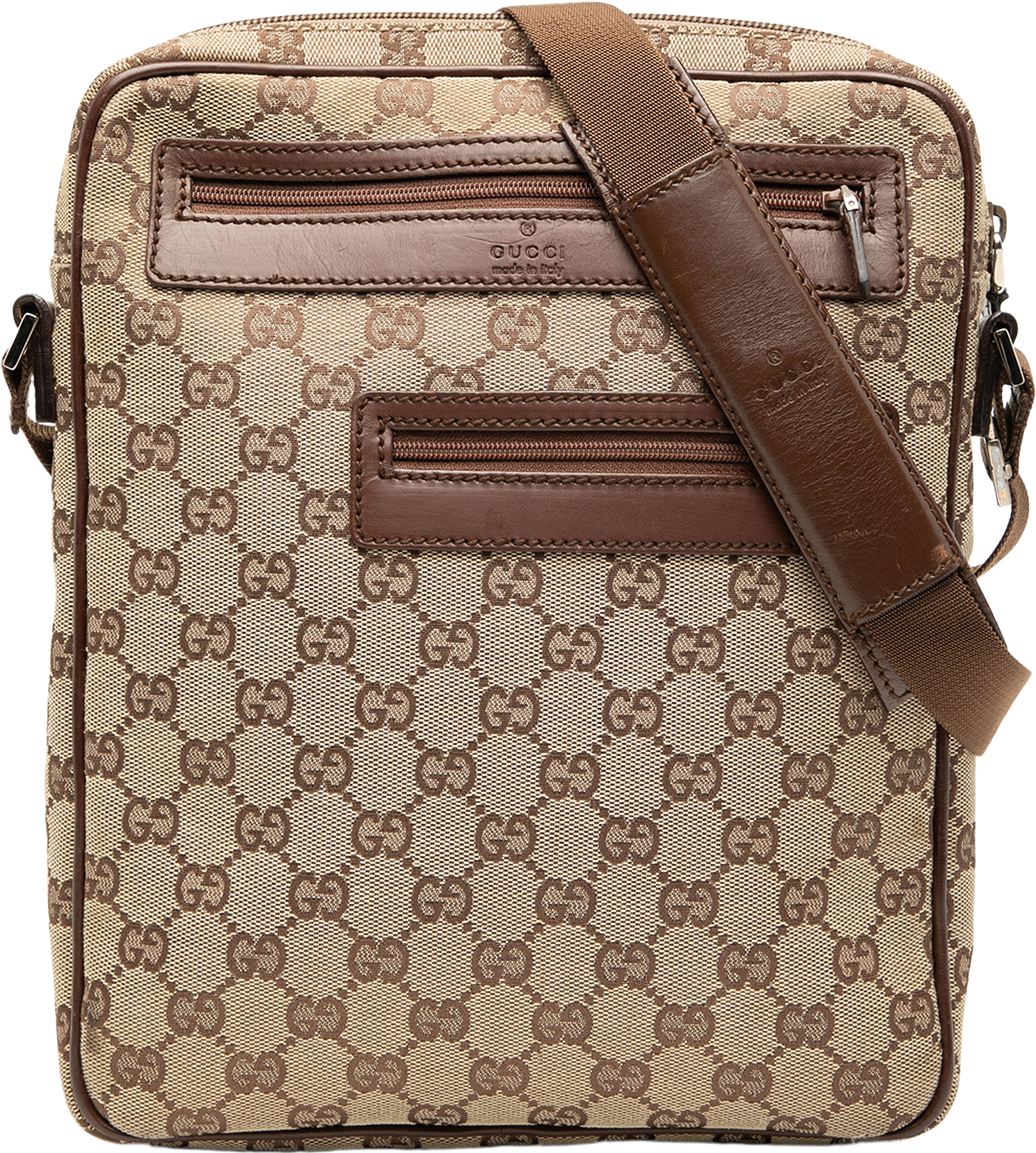 Gucci Gg Canvas Crossbody, från Luxclusif, i färgen beige.