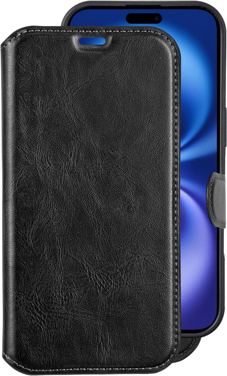 2-in-1 Slim Wallet Iphone 17, från Champion Nordic, i färgen svart.