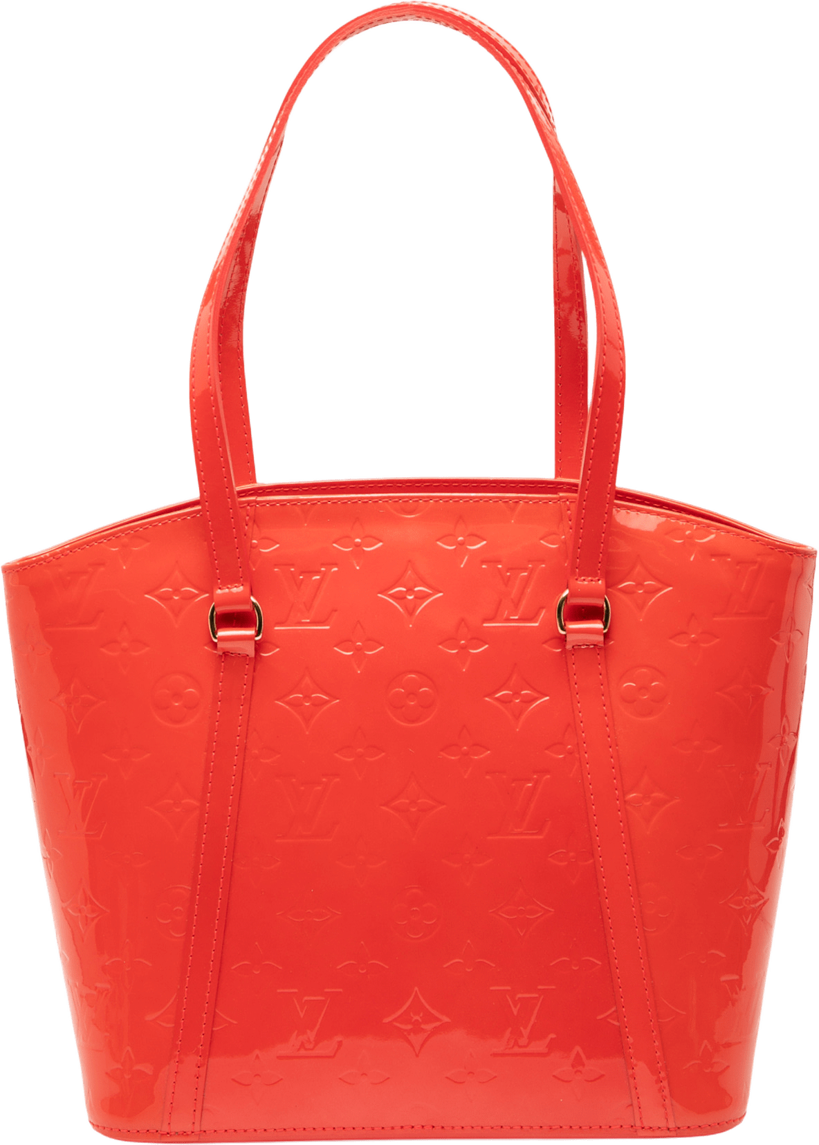 Louis Vuitton Monogram Vernis Avalon Mm, från Luxclusif, i färgen red.