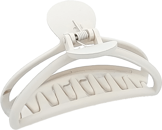 Gummerad Hårklämma, från Complement, i färgen beige.