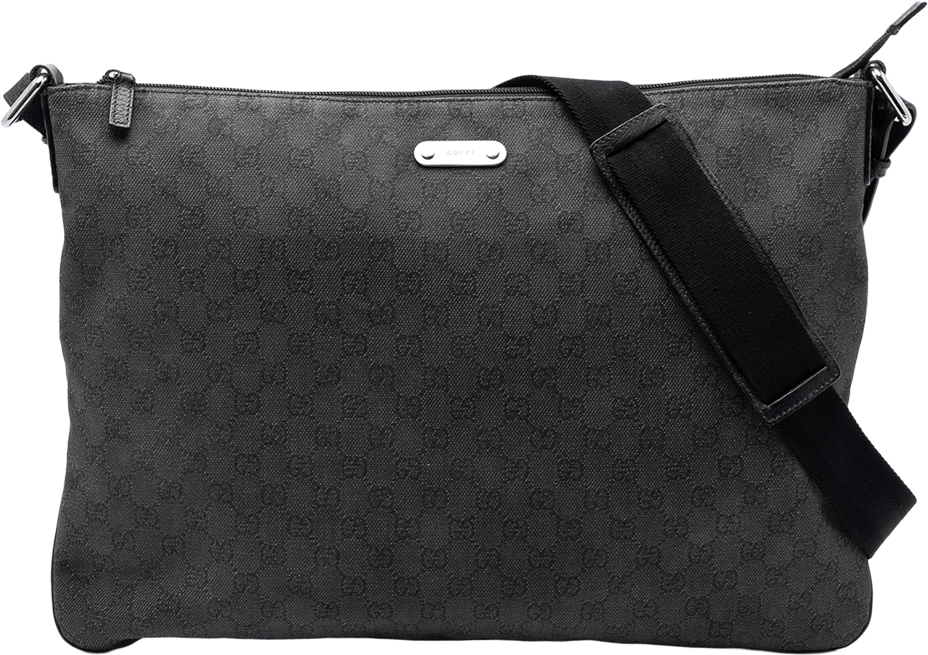 Gucci Gg Denim Crossbody, från Luxclusif, i färgen black.