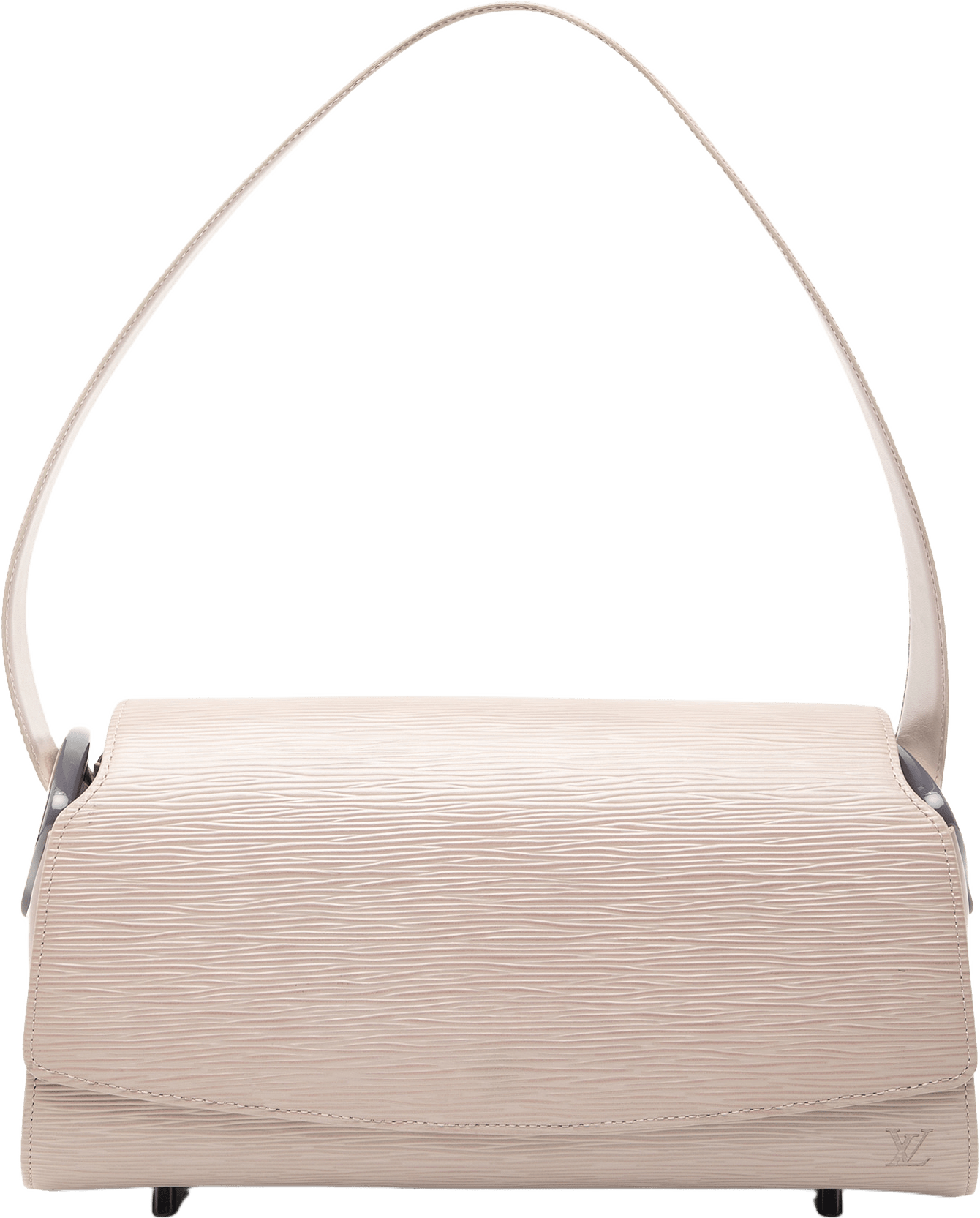 Louis Vuitton Epi Nocturne Gm, från Luxclusif, i färgen lilac.