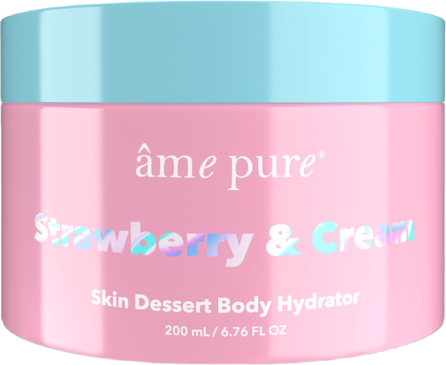 Strawberry & Cream Skin Dessert Body Hydrator 200ml, från Âme Pure, i färgen pink.