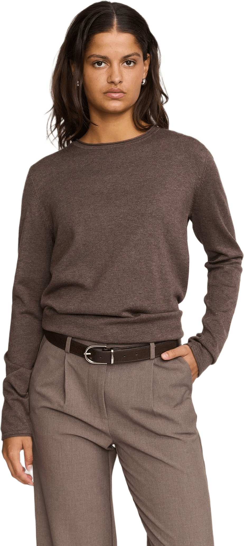 Srmarla O-neck Roll Edge Knit