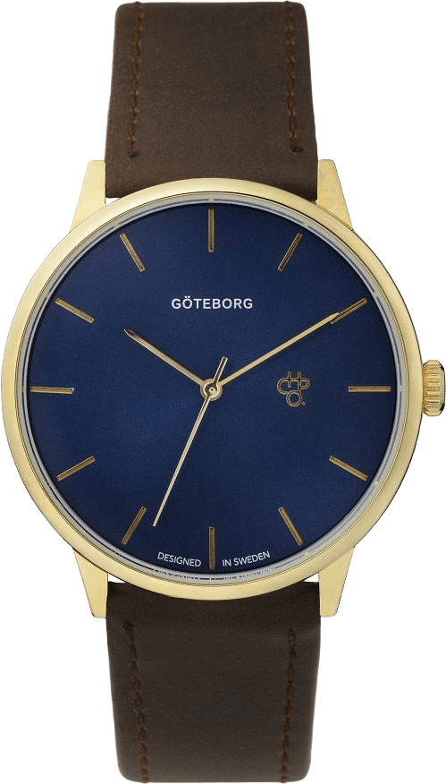 Khorshid Göteborg, från CHPO, i färgen navy metal blue / brown.