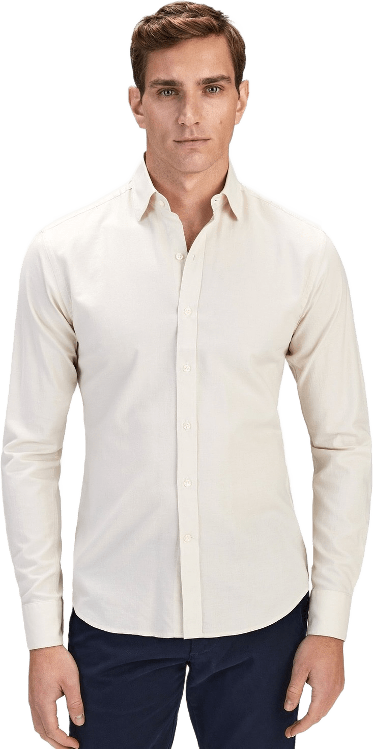 Solid Shirt, från John Henric, i färgen cream.