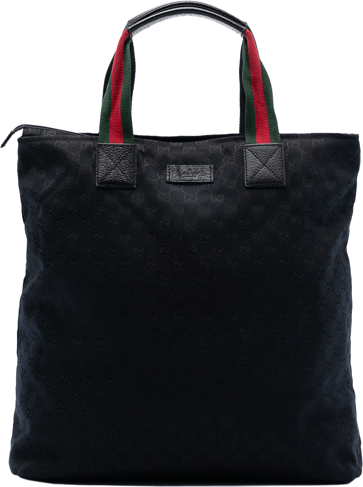 Gucci Gg Canvas Web Tote, från Luxclusif, i färgen black.