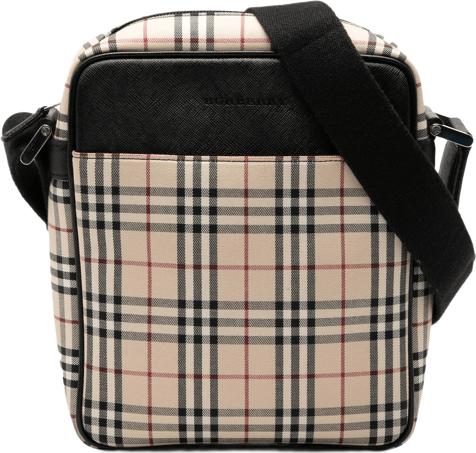 Burberry House Check Canvas Crossbody, från Luxclusif, i färgen beige.