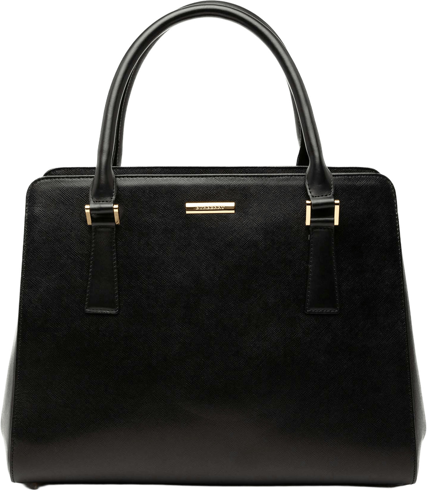 Burberry Leather Handbag, från Luxclusif, i färgen black.
