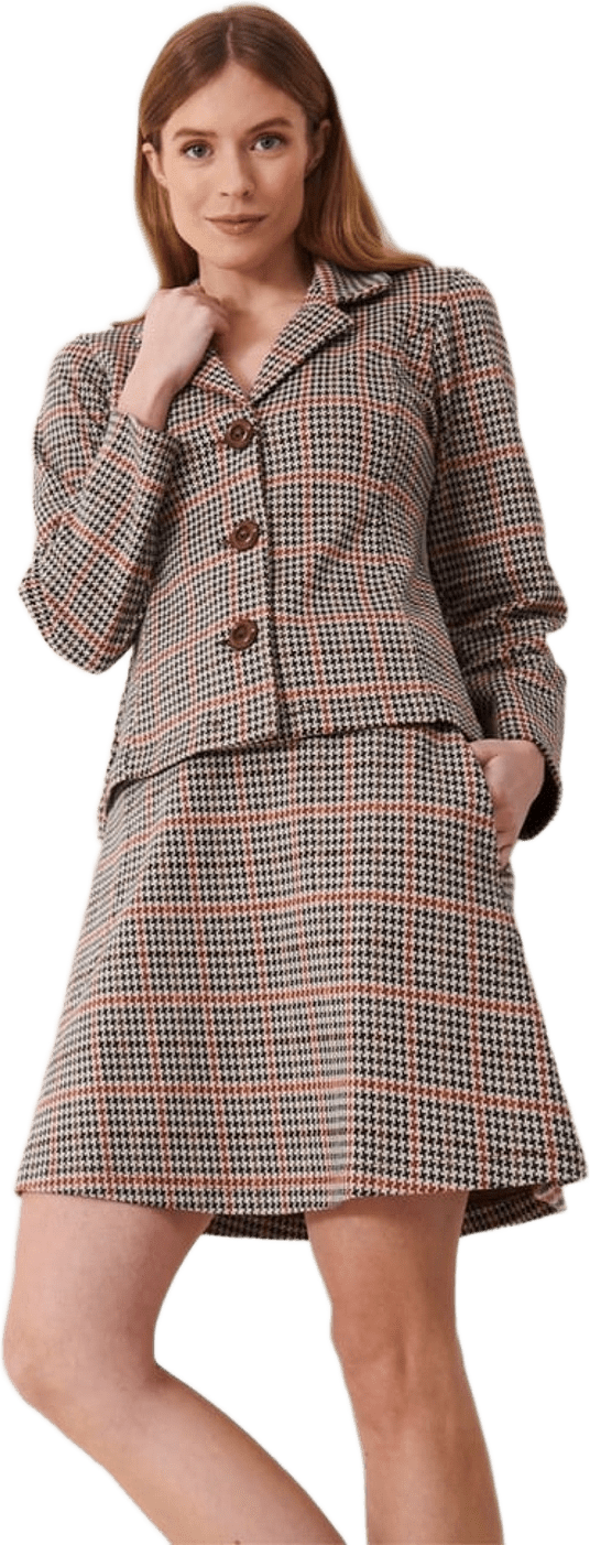 Melina Skirt Glen Check, från Jumperfabriken, i färgen multi.