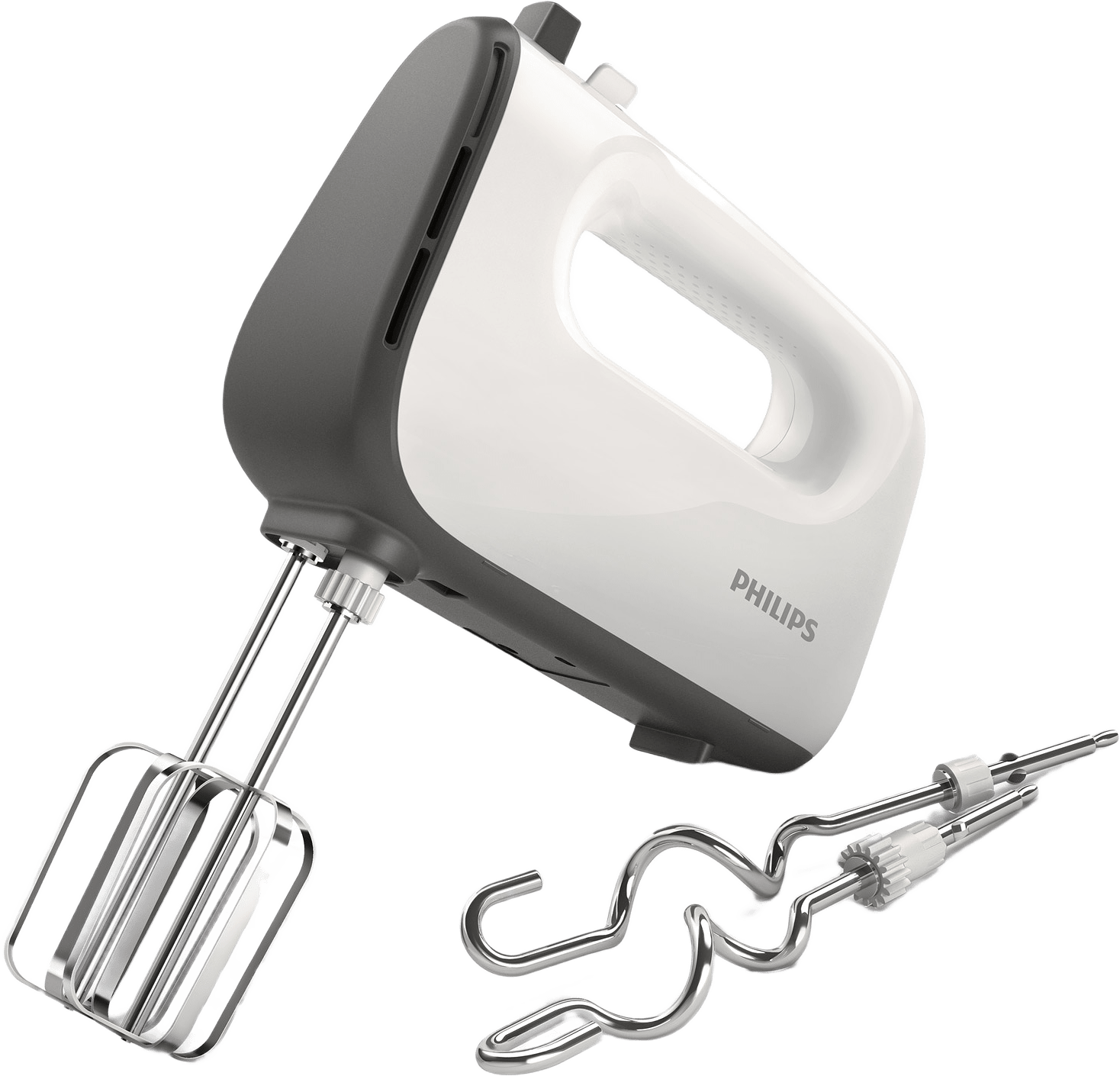 Elvisp Hr3740 450w 5 Speeds & Turbo, från Philips, i färgen vit.