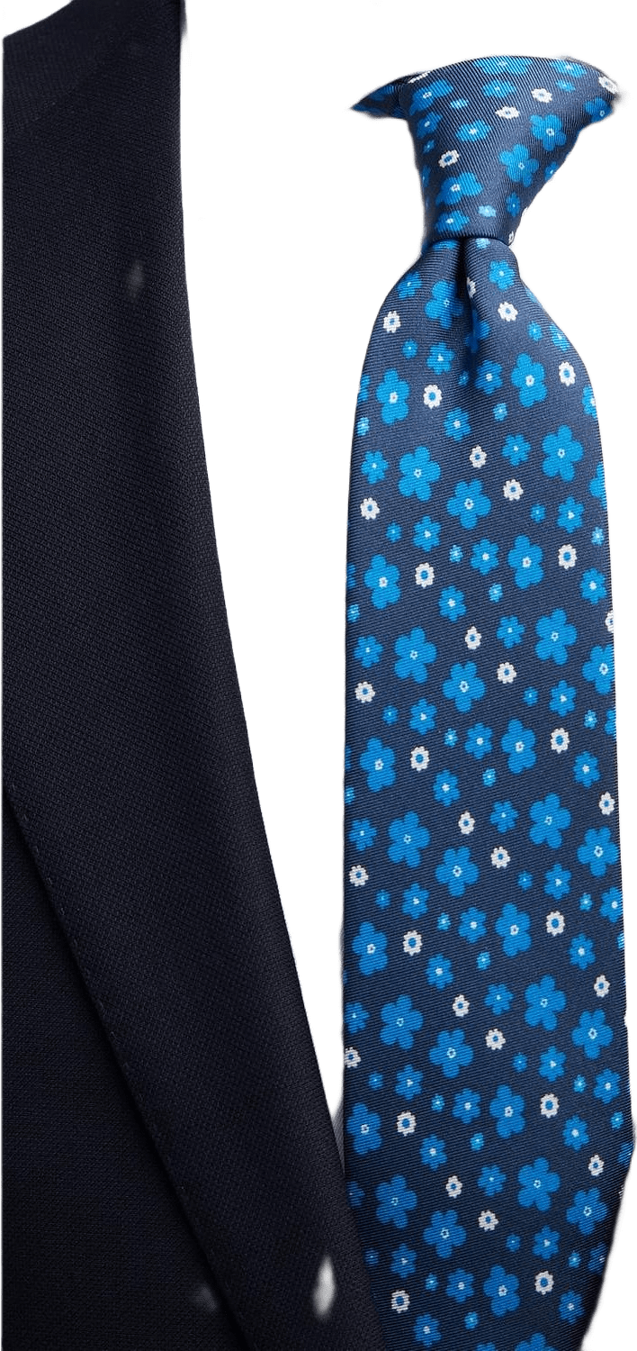 Tie Floral, från John Henric, i färgen blue.
