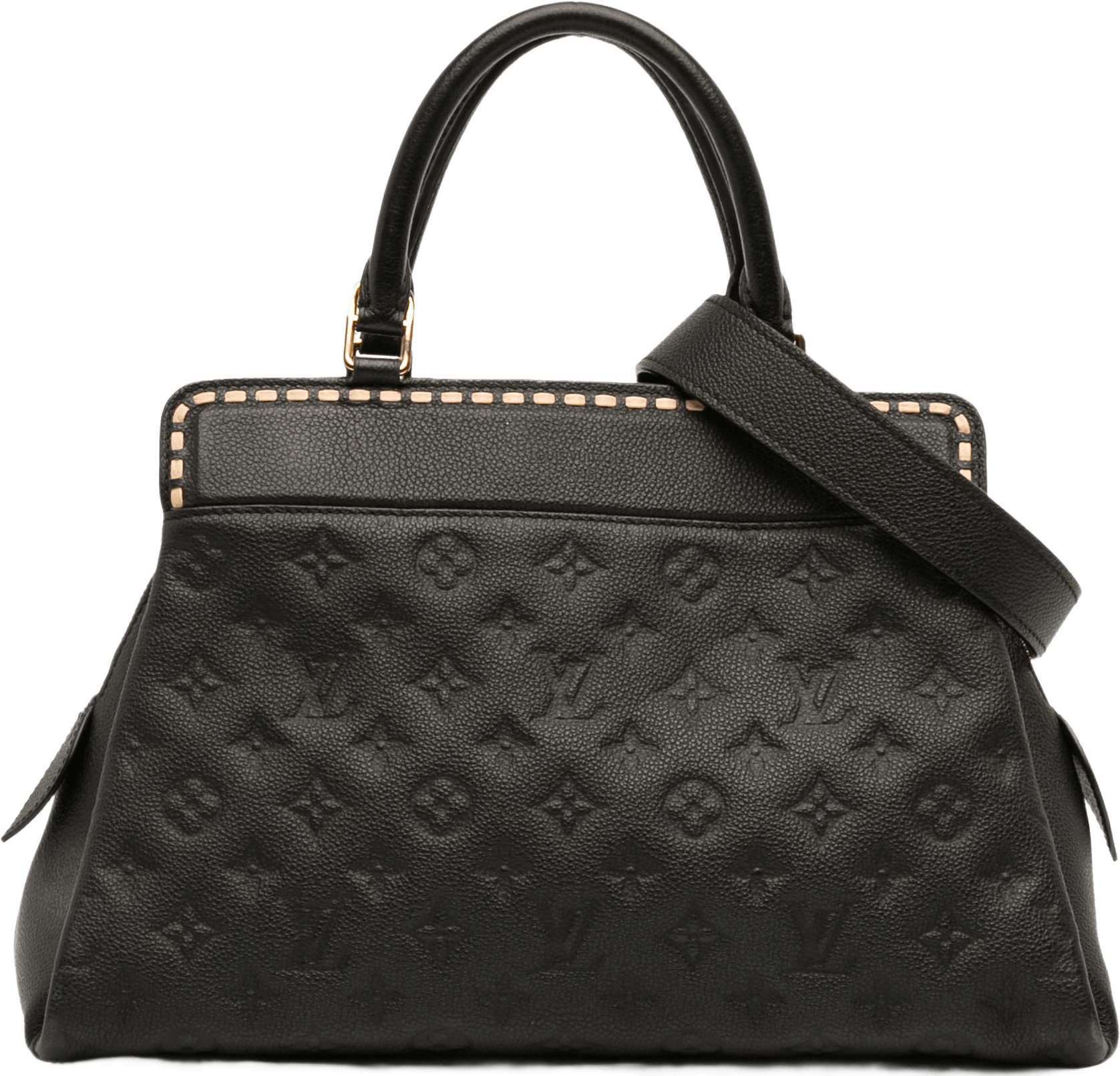 Louis Vuitton Monogram Empreinte Vosges Mm, från Luxclusif, i färgen black.