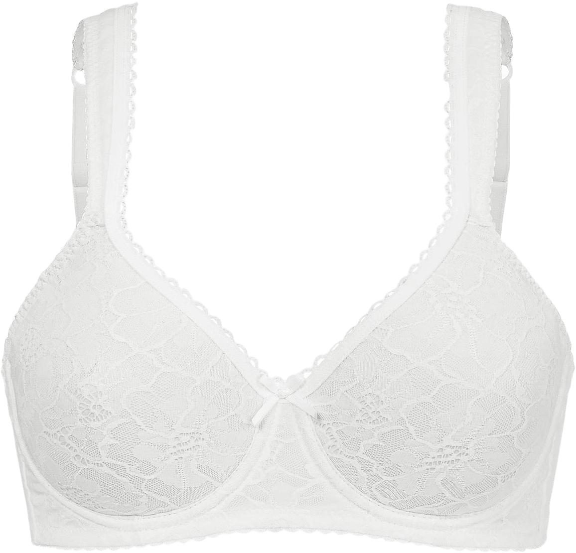Lace Shape Vadderad Bygel-bh, från Swegmark, i färgen white.