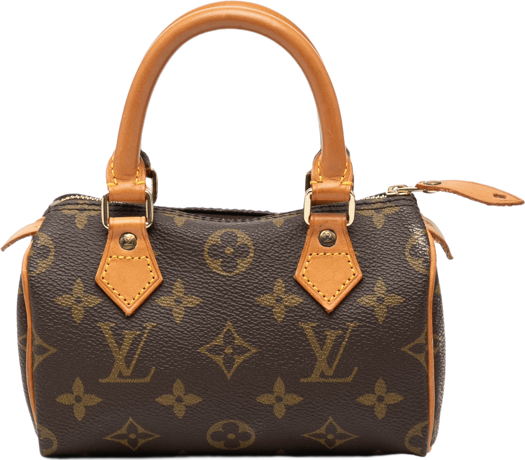 Louis Vuitton Monogram Mini Speedy Hl, från Luxclusif, i färgen brun.