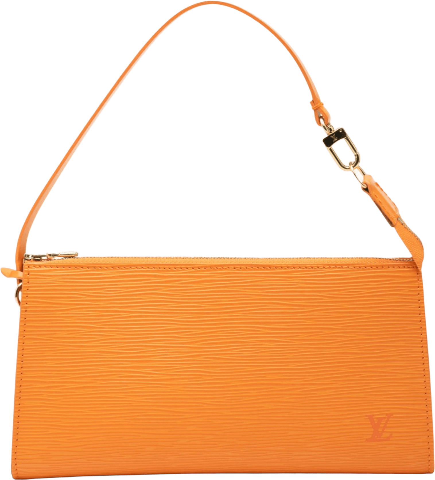 Louis Vuitton Epi Pochette Accessoires, från Luxclusif, i färgen orange.