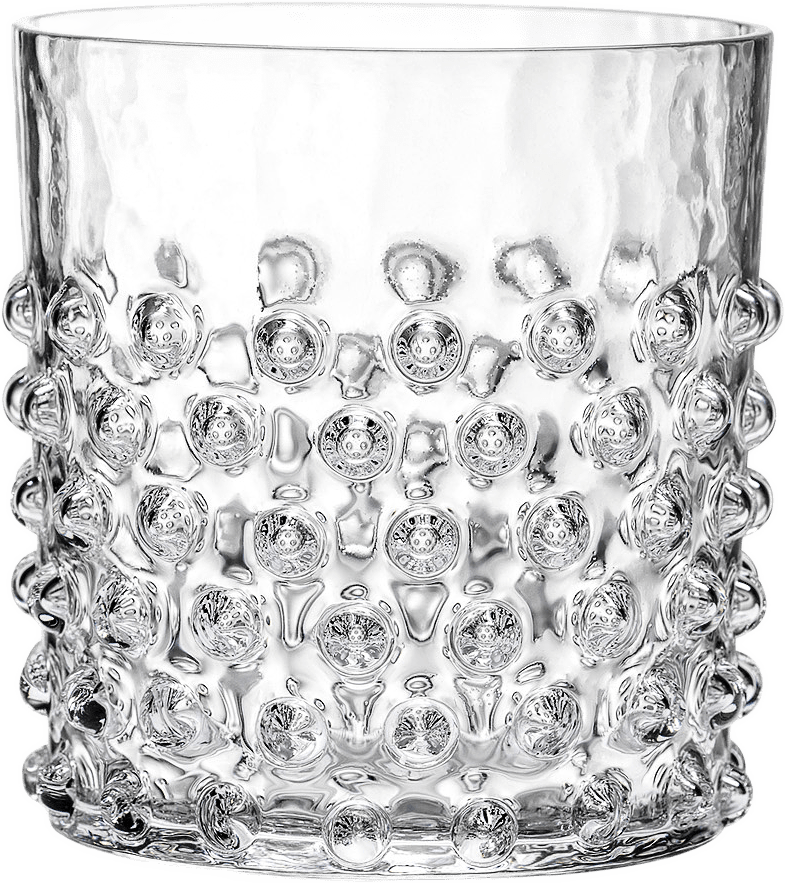 Cecilia Drickglas, Korta, 2-pack, från In Flore, i färgen clear white.