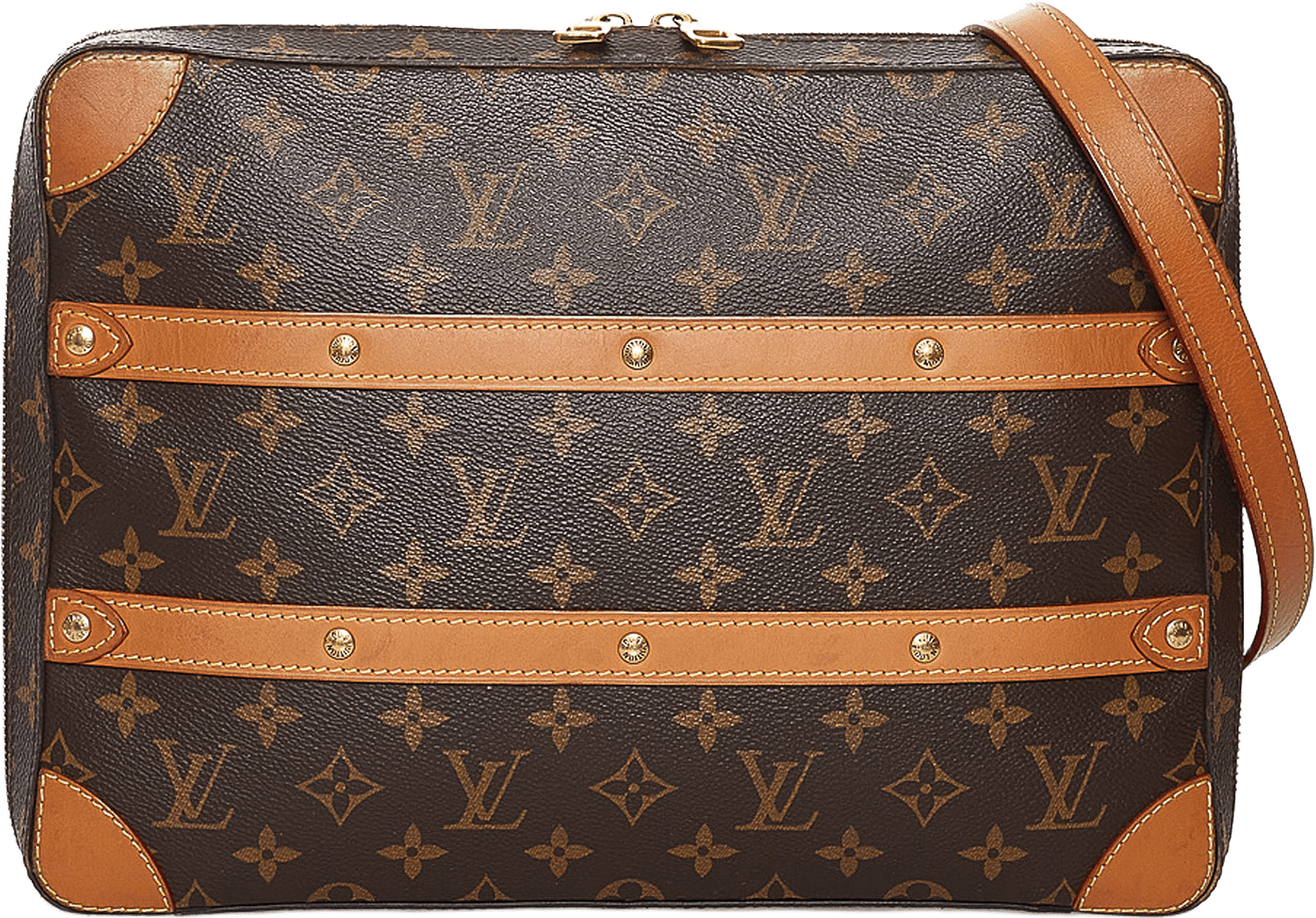 Louis Vuitton Monogram Soft Trunk Messenger, från Luxclusif, i färgen brown.