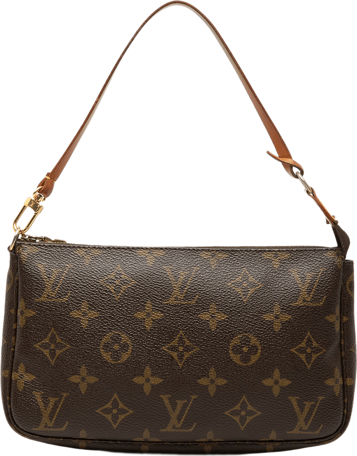 Louis Vuitton Monogram Pochette Accessoires, från Luxclusif, i färgen brun.