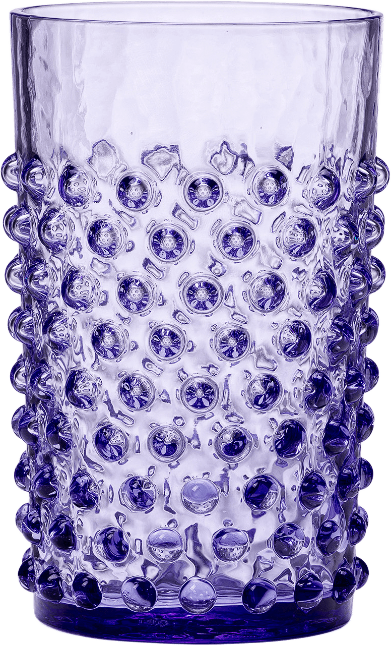 Cecilia Dricksglas, Höga, 2-pack, från In Flore, i färgen lavender.