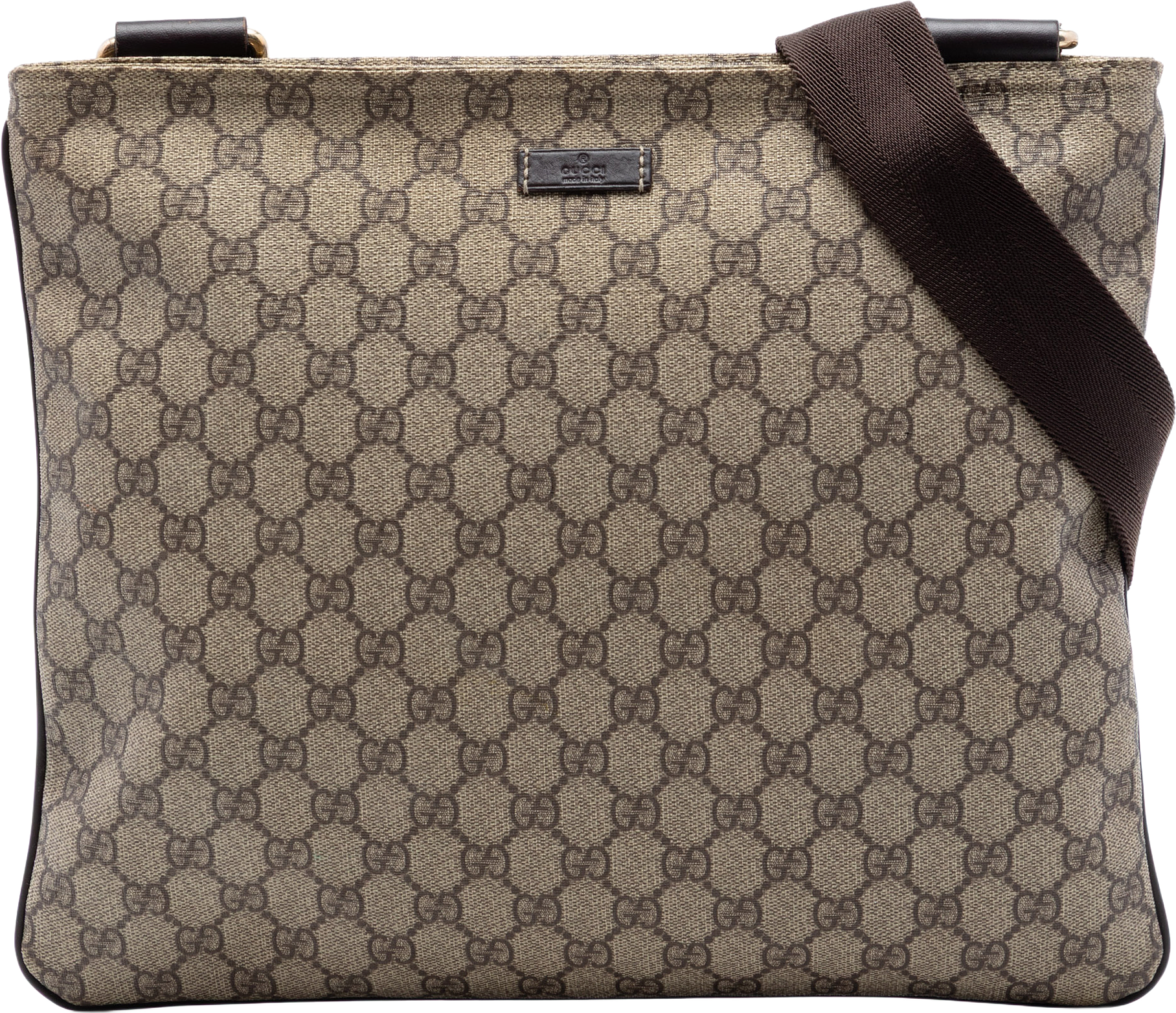 Gucci Gg Supreme Crossbody, från Luxclusif, i färgen beige.