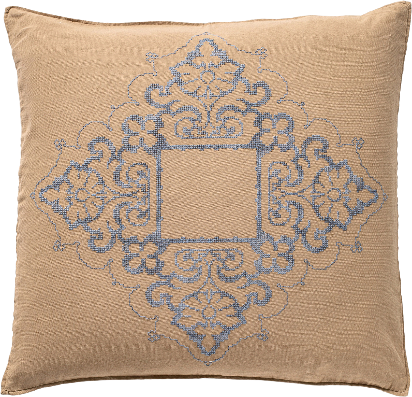 Hanna Kuddfodral, från Fridhem Interior, i färgen khaki/duvblå.