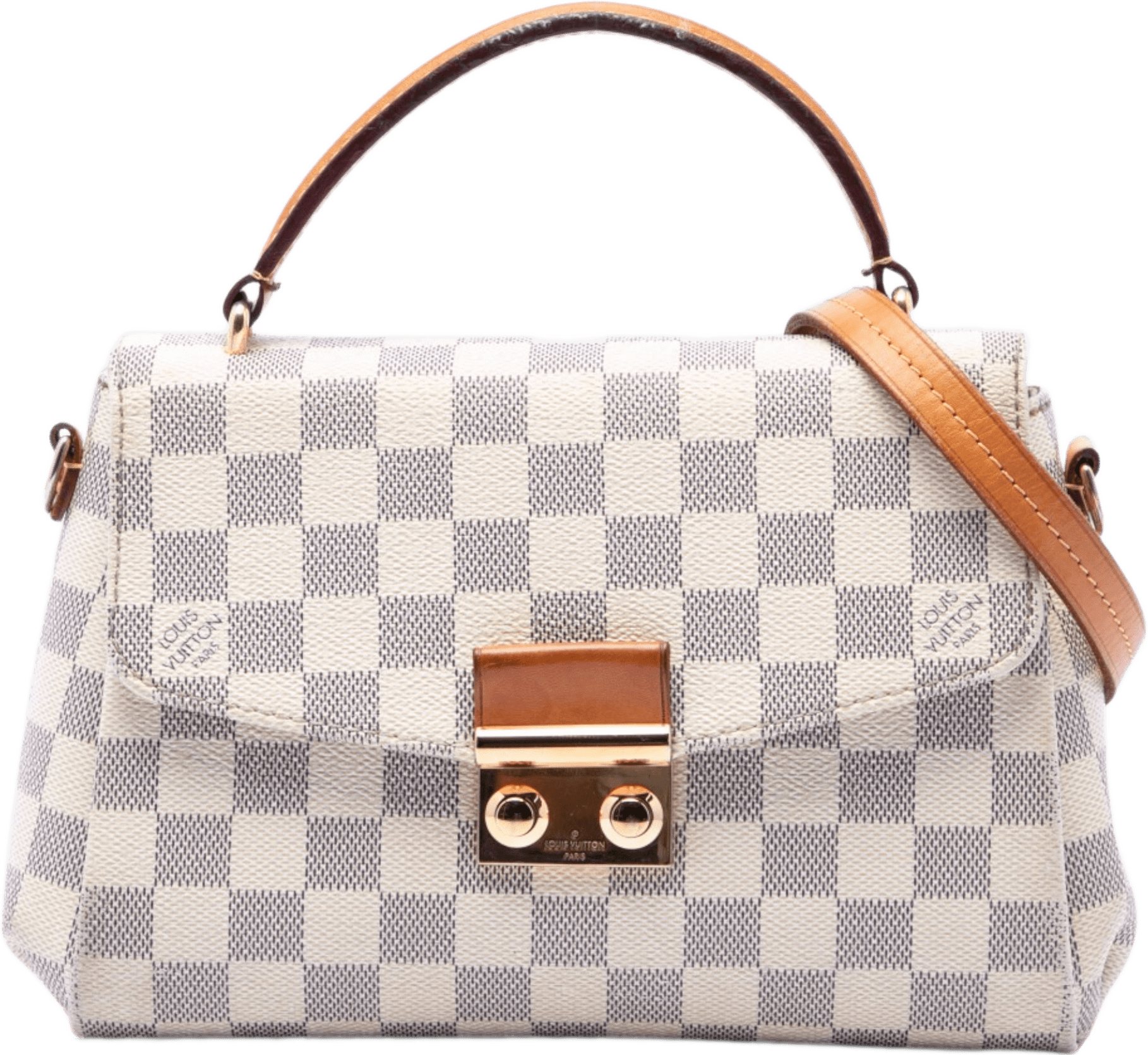 Louis Vuitton Damier Azur Croisette, från Luxclusif, i färgen white.