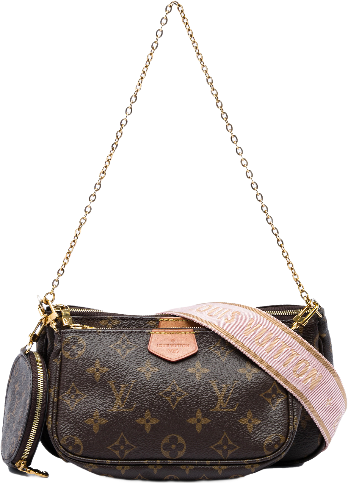 Louis Vuitton Monogram Multi Pochette Accessoires, från Luxclusif, i färgen brun.