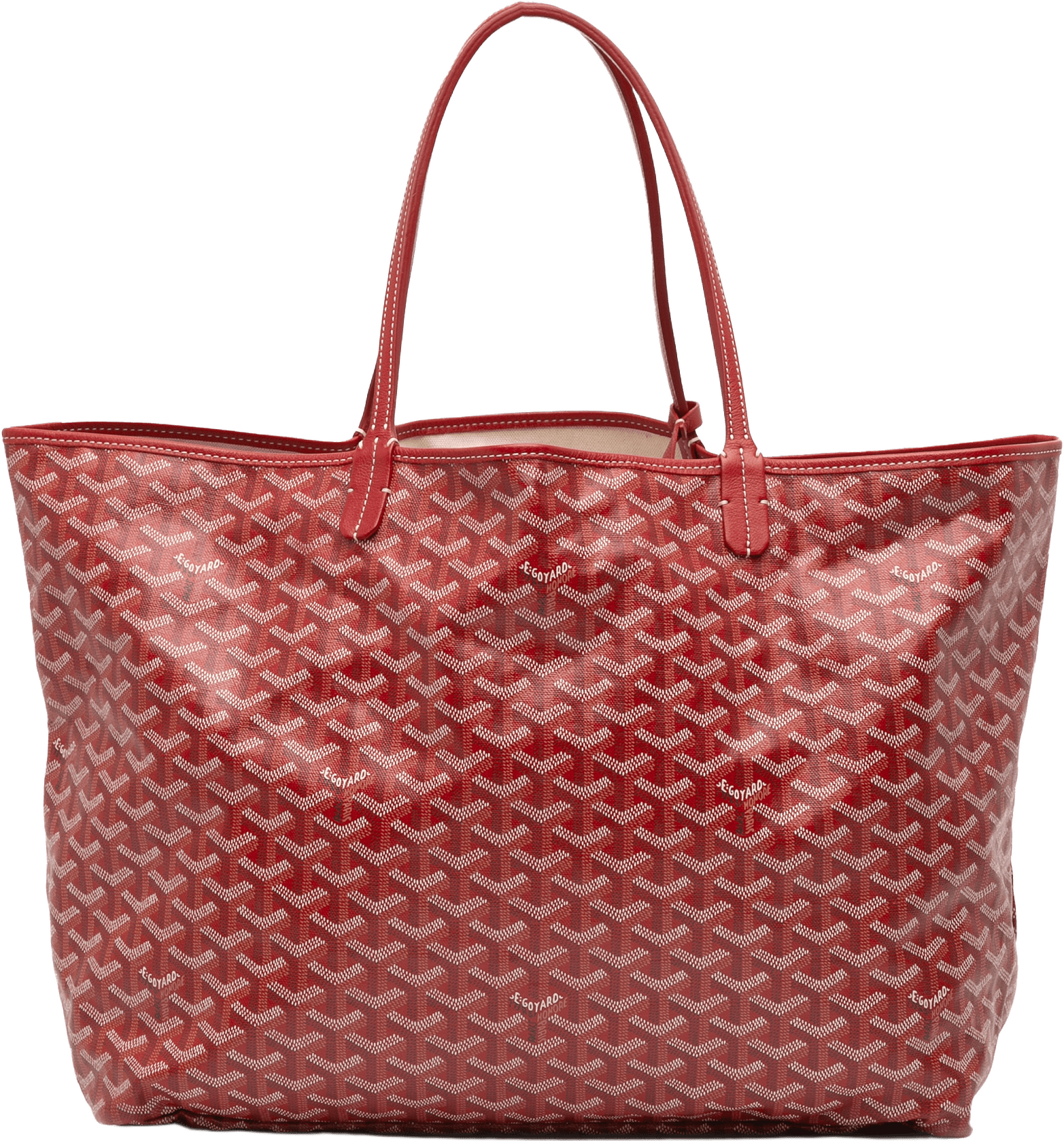 Goyard Goyardine Saint Louis Gm, från Luxclusif, i färgen red.