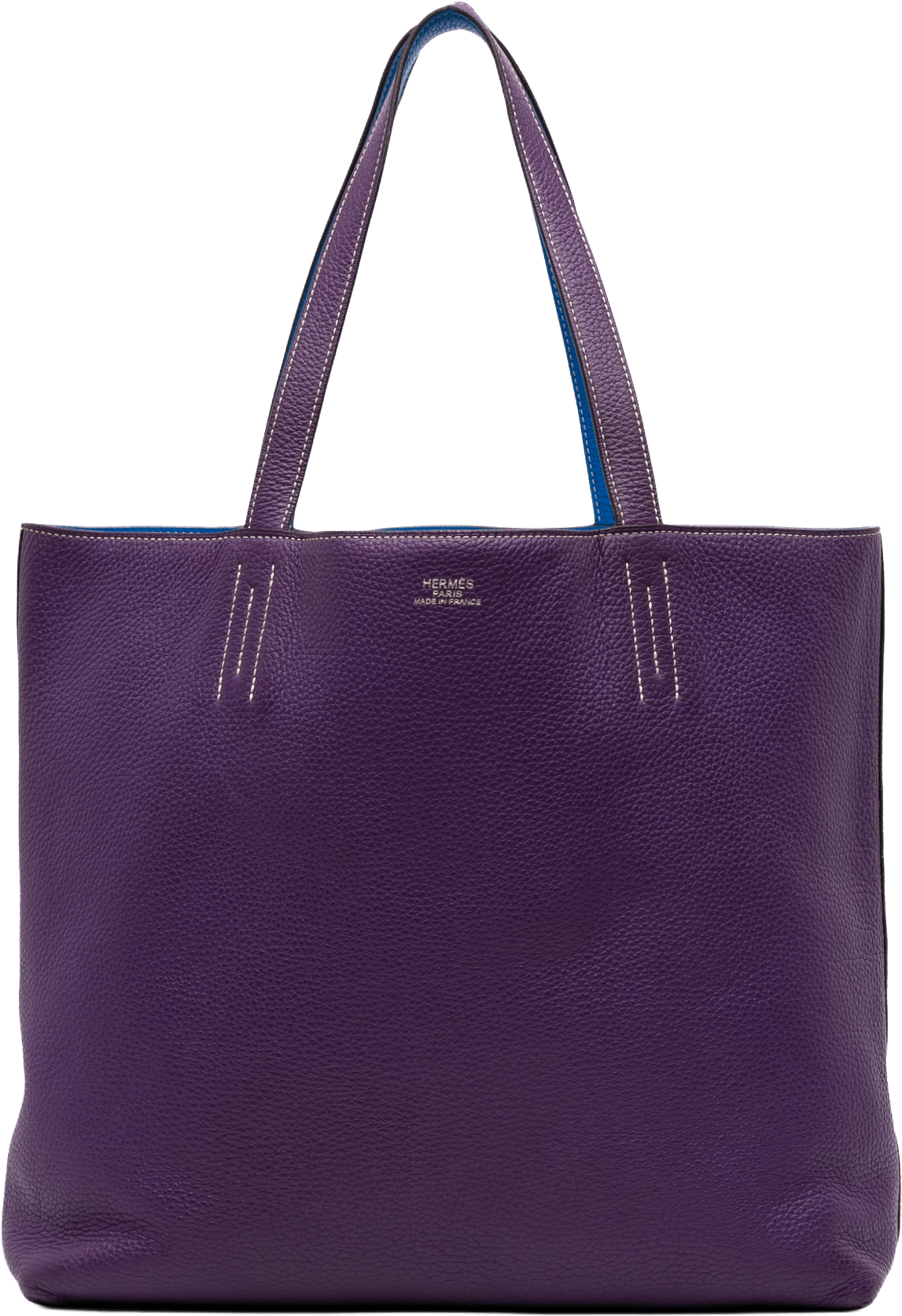 Hermès Clemence Double Sens 36, från Luxclusif, i färgen violet.
