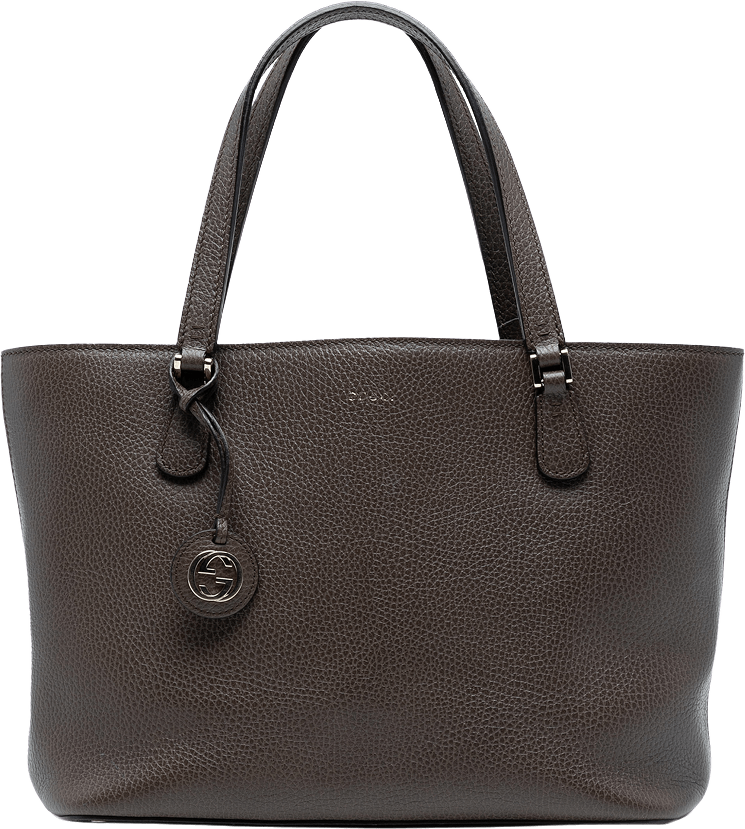 Gucci Pebbled Leather Lady Dollar Tote, från Luxclusif, i färgen gold.