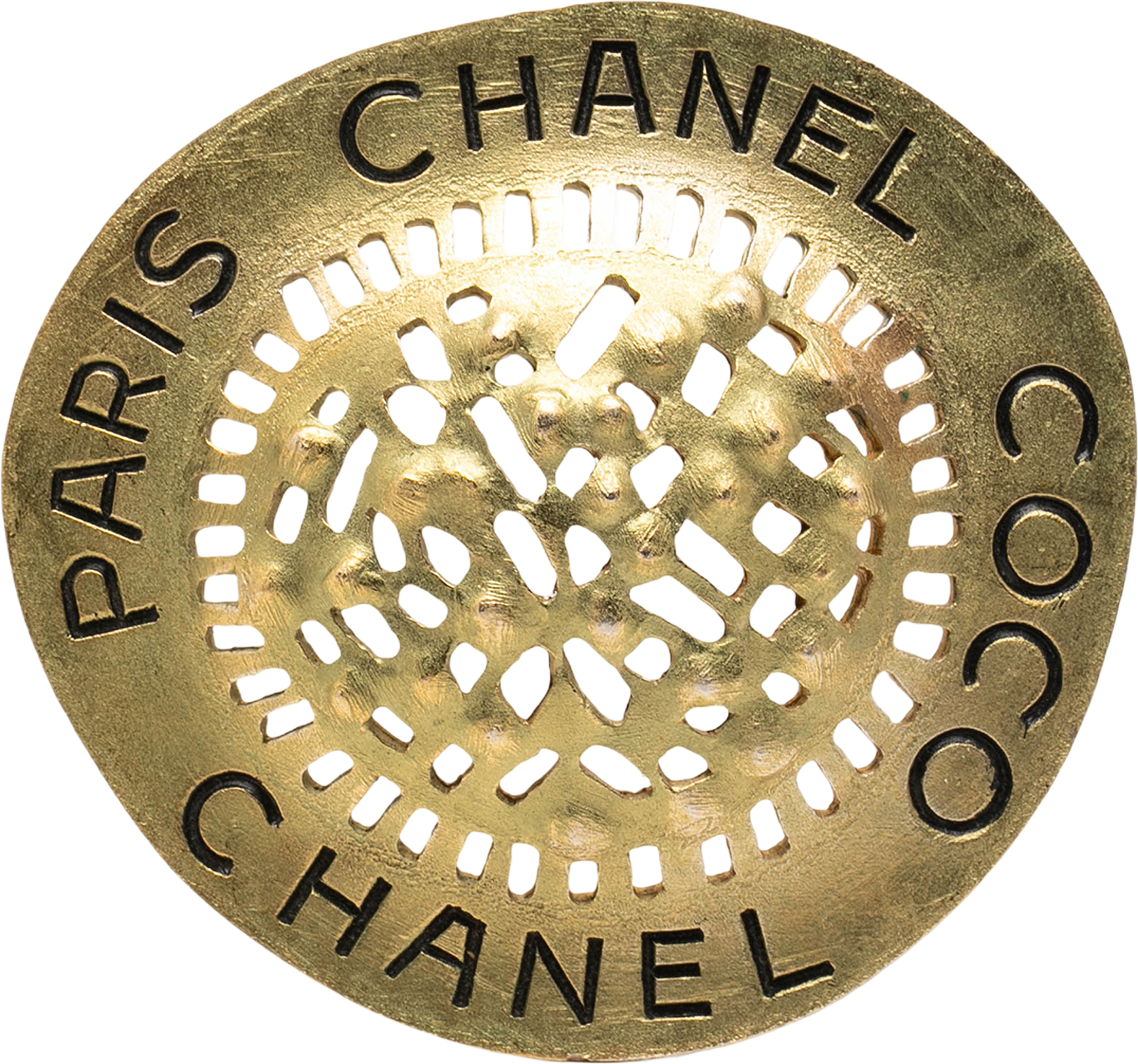 Chanel Gold Plated Hat Pin Brooch, från Luxclusif, i färgen guld.