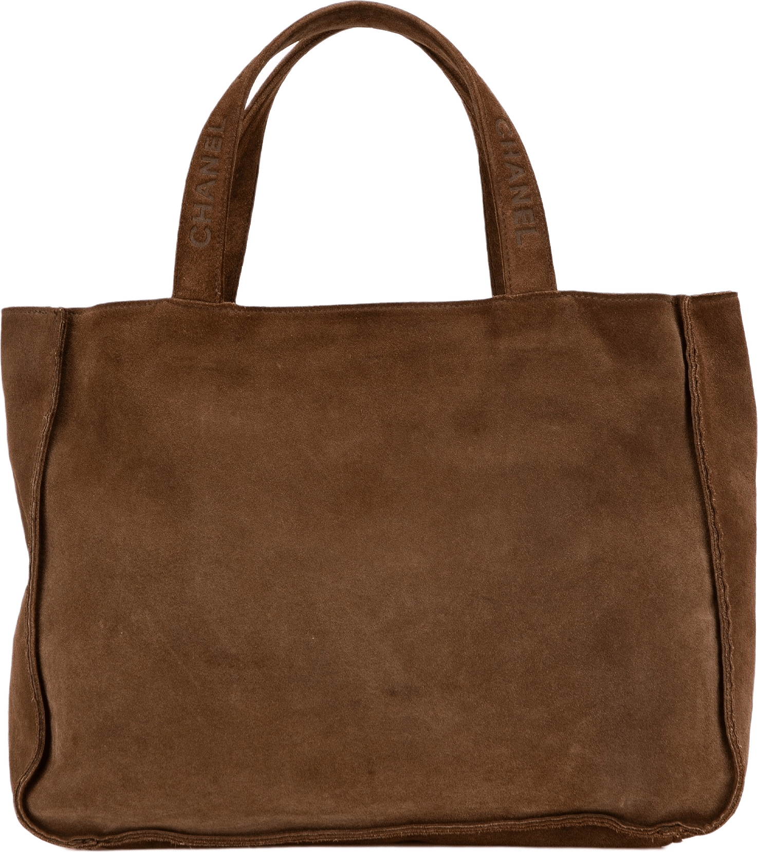 Chanel Suede Logo Strap Tote