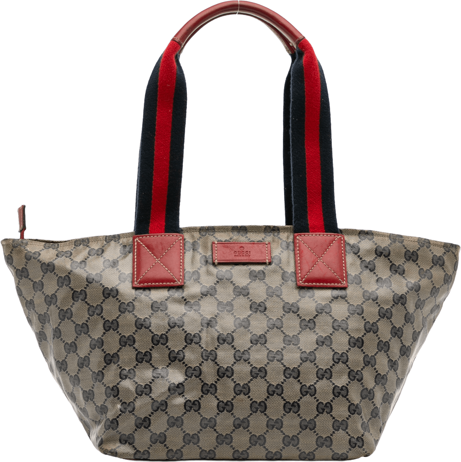Gucci Gg Crystal Web Tote, från Luxclusif, i färgen beige.