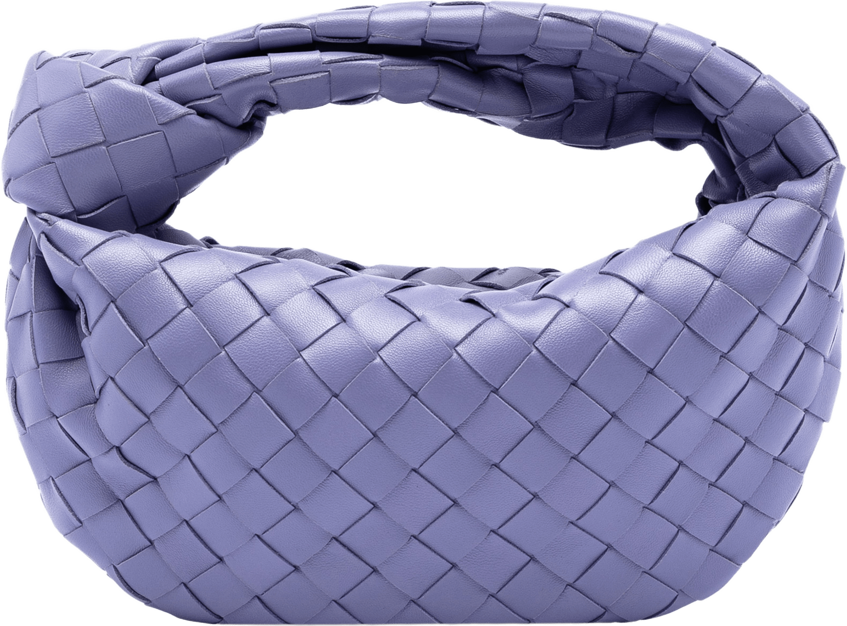 Bottega Veneta Mini Nappa Intrecciato Jodie, från Luxclusif, i färgen purple.