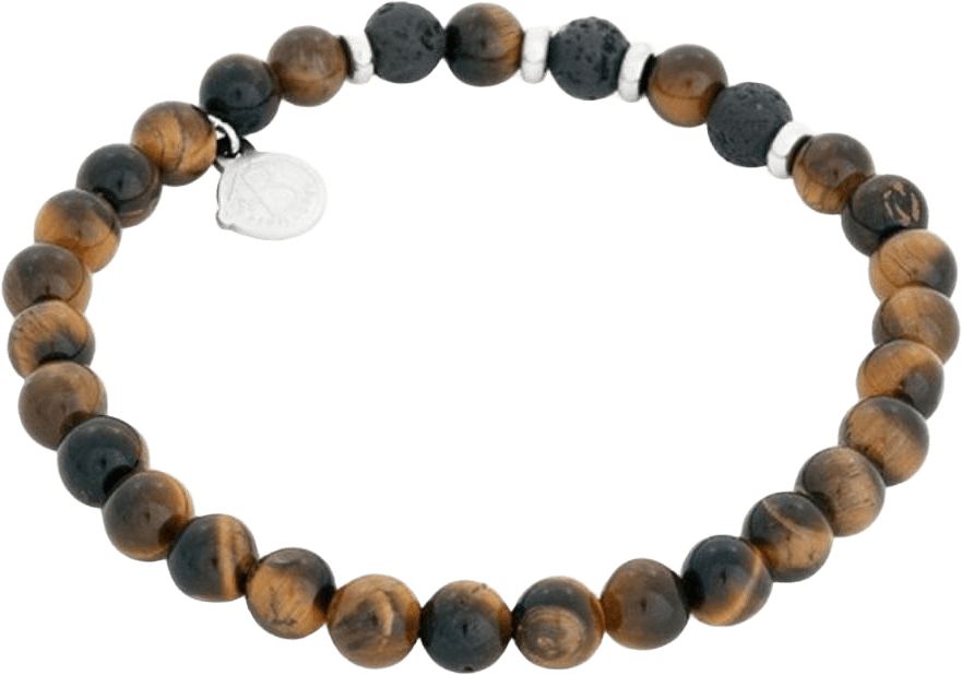 Benji Beaded Bracelet Brown, från by BILLGREN, i färgen brun.