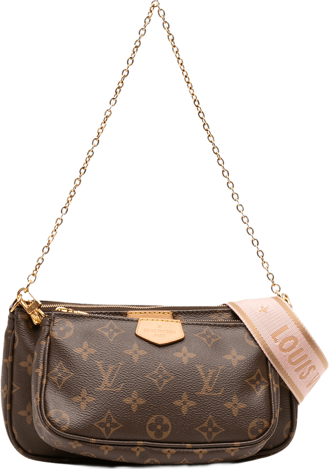 Louis Vuitton Monogram Multi Pochette Accessoires, från Luxclusif, i färgen brun.