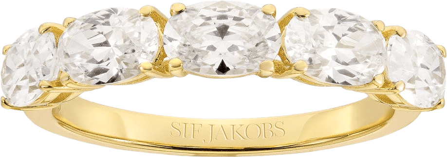 Ring Ellisse Cinque, från Sif Jakobs Jewellery, i färgen gold.