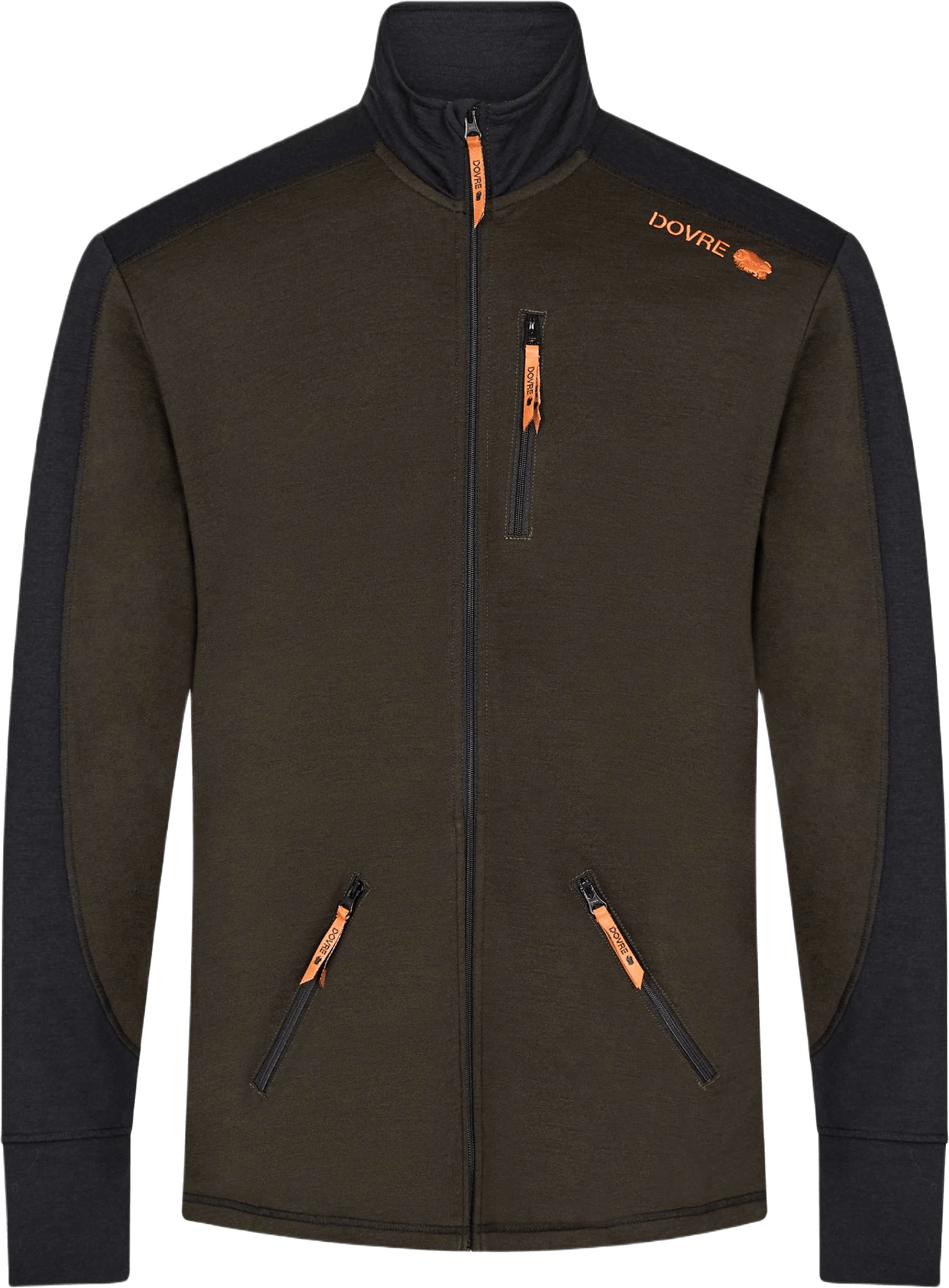 Mellanlagerjacka 100% Ull Marinblå, från Dovre, i färgen green.