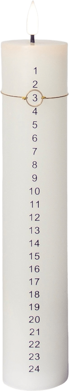 Luna Kalenderljus Ø5 1st, från Led Nordic, i färgen white.