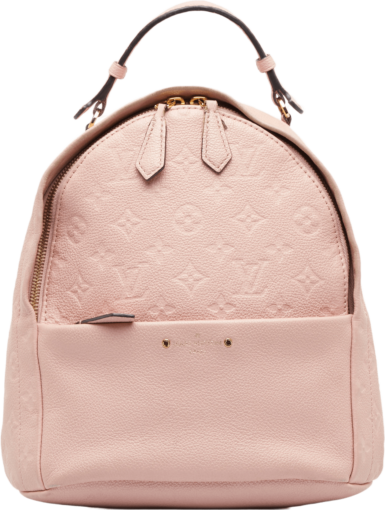 Louis Vuitton Monogram Empreinte Sorbonne, från Luxclusif, i färgen light pink.