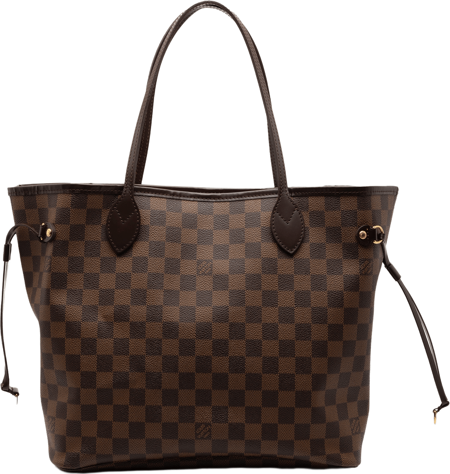 Louis Vuitton Damier Ebene Neverfull Mm, från Luxclusif, i färgen brown.