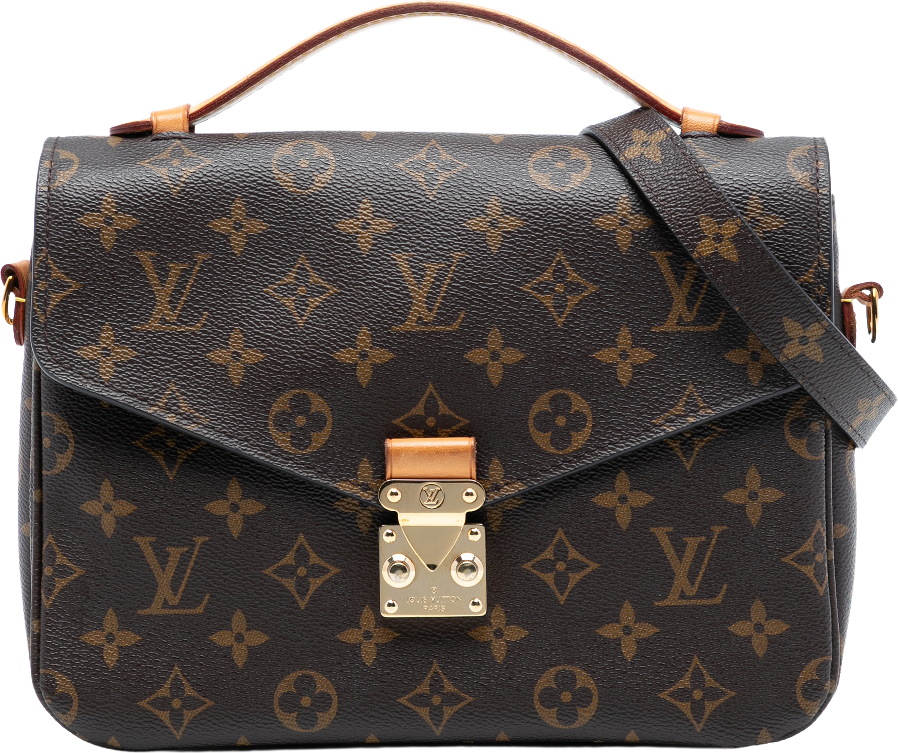 Louis Vuitton Monogram Pochette Metis, från Luxclusif, i färgen brown.