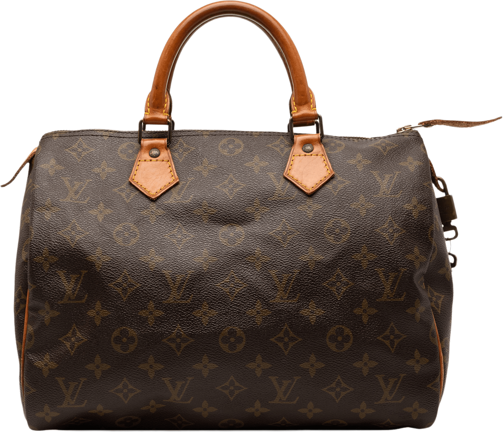 Louis Vuitton Monogram Speedy 30, från Luxclusif, i färgen brown.