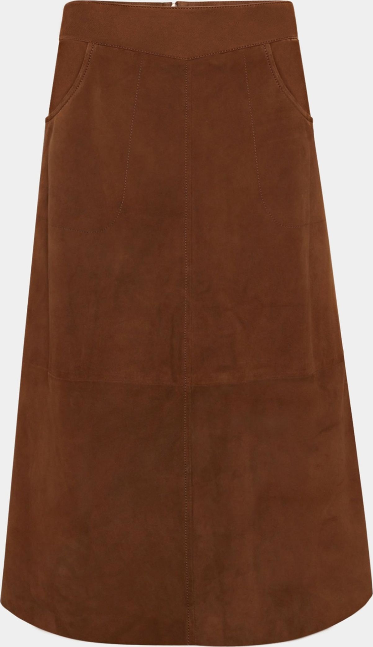 Dagmar Skirt, från Saki, i färgen walnut.
