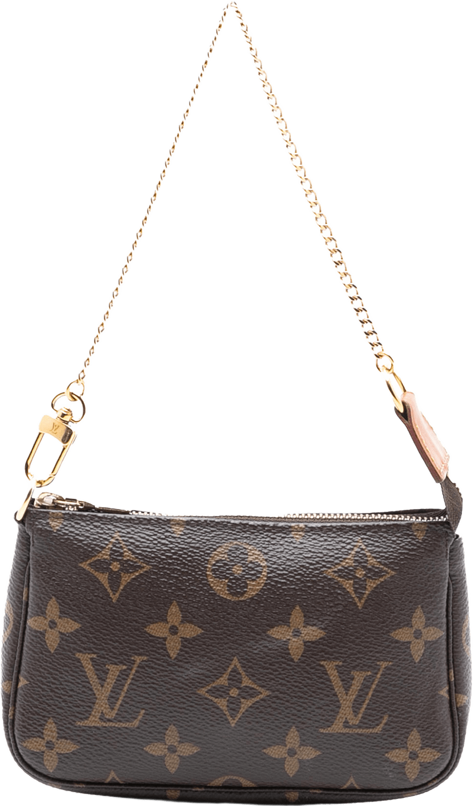 Louis Vuitton Monogram Mini Pochette Accessoires, från Luxclusif, i färgen brown.