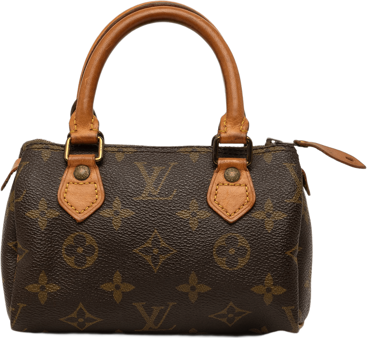 Louis Vuitton Monogram Mini Speedy Hl, från Luxclusif, i färgen brun.