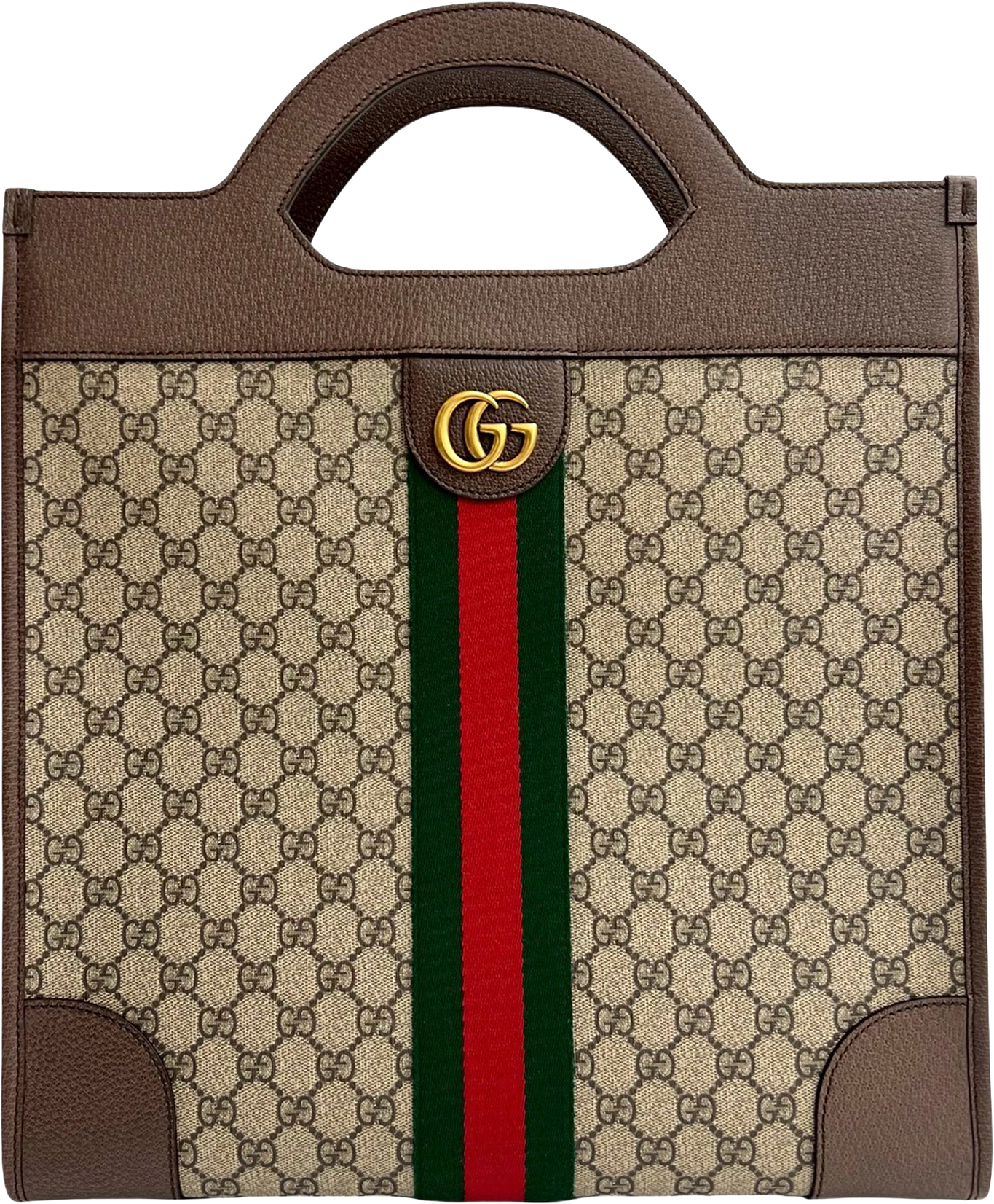 Gucci Gg Supreme Ophidia Vertical Tote, från Luxclusif, i färgen beige.