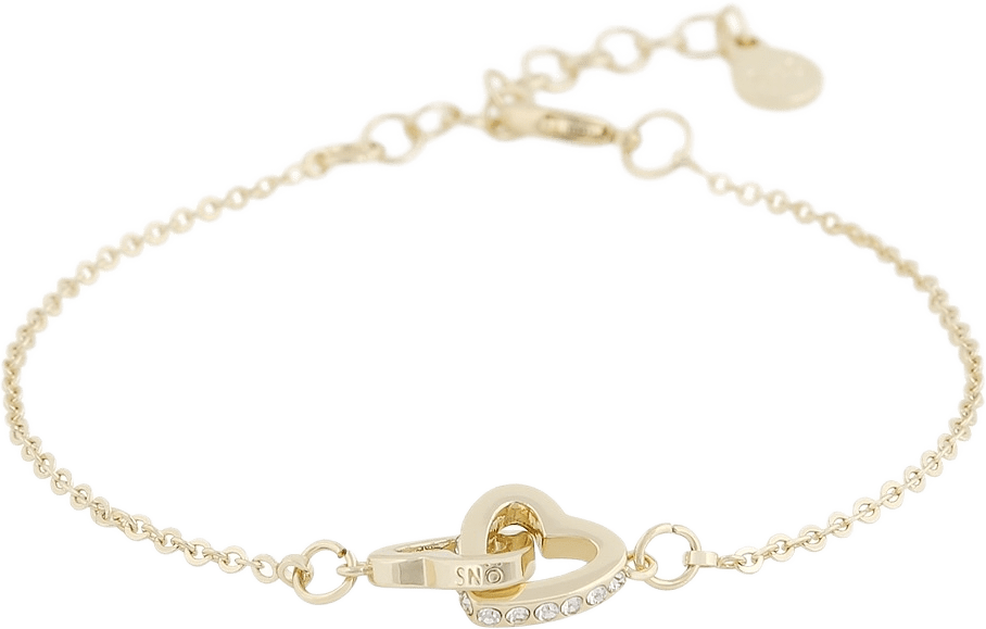 Connected Chain Brace Heart, från SNÖ of Sweden, i färgen g/clear.